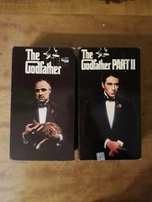 The Godfather Parts 1 and 2 VHS Cassette Tape Movies - 1990s