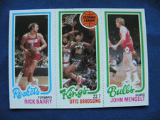 1980/81 Topps Basketball Rick Barry Otis Birdsong John Mengelt #48-122-105