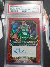 2020 PANINI PRIZM AARON NESMITH #ANS ROOKIE SIGNATURES RED CHOICE AUTO RC PSA 10