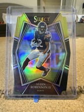 2021 Panini Select Premier Level Allen Robinson #108 Green  Yellow Prizm Die-Cut