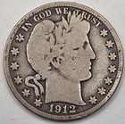 1912 *SILVER* Barber Silver Half Dollar  *SILVER*