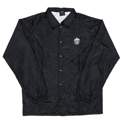 HUF x Thrasher Tour De Stoops Coach Jacket Black Medium Skateboard