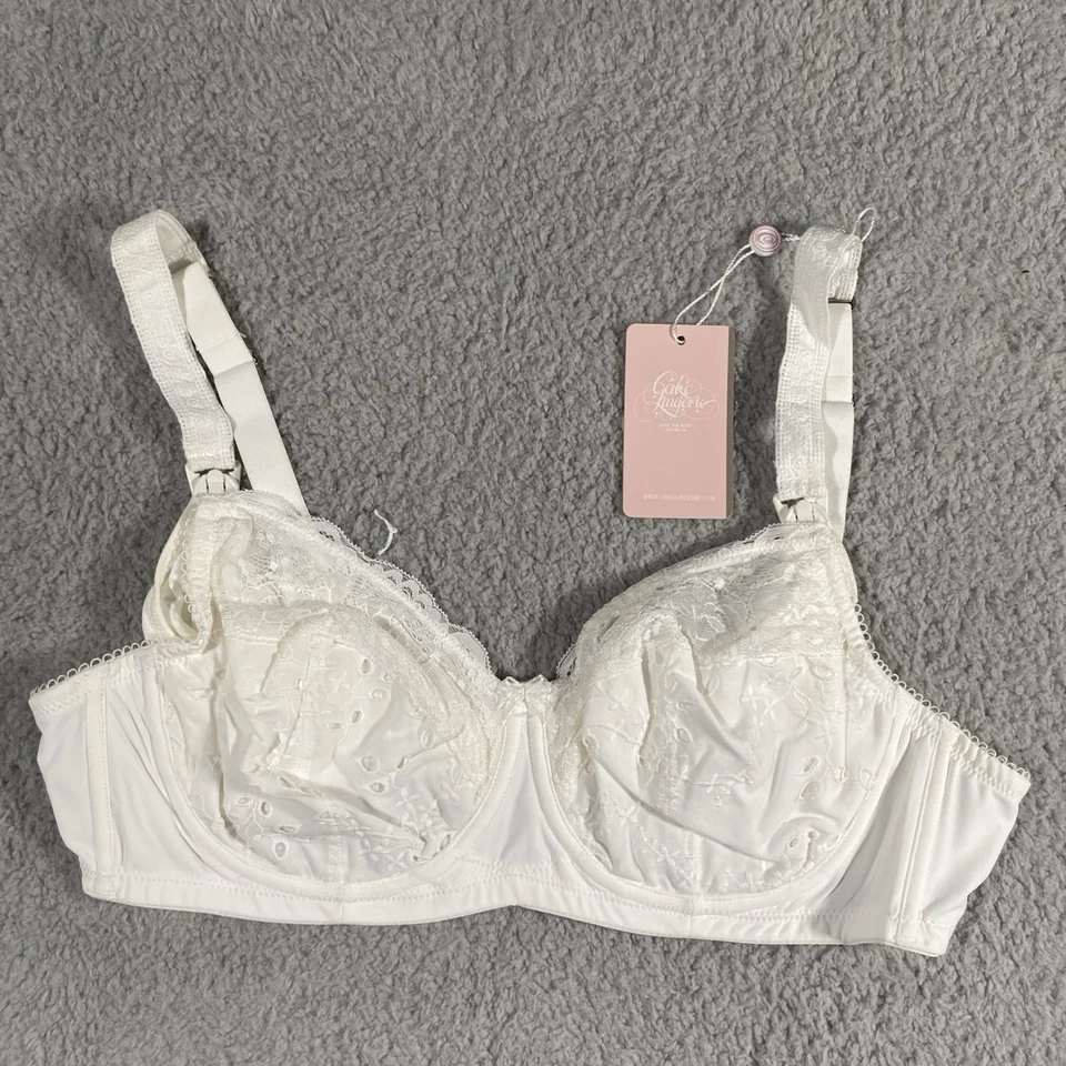 NWT Cake Lingerie Maternity Underwire Nursing Bra, White Chocolate, US/UK 38E - Image 2 of 3