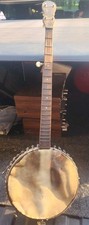 Antique Old Estate Find 5-String Banjo 22 Fret For Restoration/parts/wall Hang