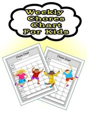 Weekly Chores Chart for Kids: 110 Pages, 13 Months of Weekly Chores Checklists F