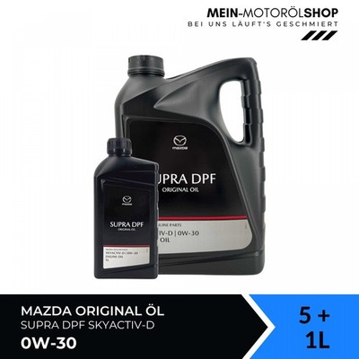 Mazda Original Oil Supra DPF Skyactiv-D 0W-30 Motoröl 5+1 Liter = 6 Liter