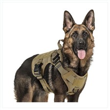 Hundegeschirr mittelgroß Taktisch MOLLE Hundeweste Polizei  XXL Braun