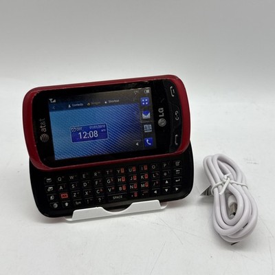 LG Xpression / Expression C395 - Red and Black ( AT&T ) Cellular Slider (C3:9)