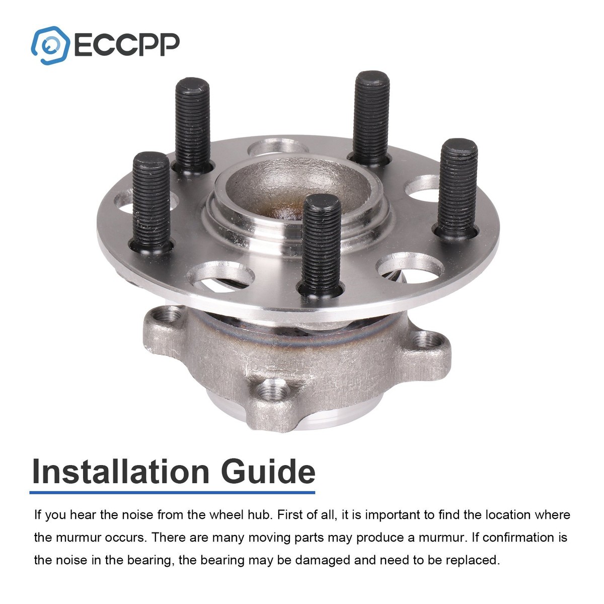 ECCPP Rear Wheel Hub And Bearing Assembly - Fits 2009-2014 Acura TL FWD, ABS, 5 Lug, Part #512391 - View #10