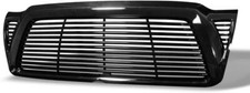 Glossy Black Front Grill Horizontal Billet Complete For 2005-2011 Toyota Tacoma