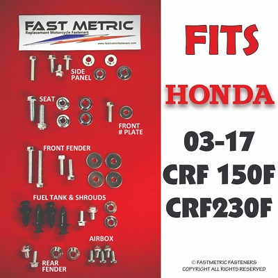 FASTMETRIC 41pc CRF-F HONDA 2003-2017 CRF150F & CRF230F PLASTICS BOLT KIT