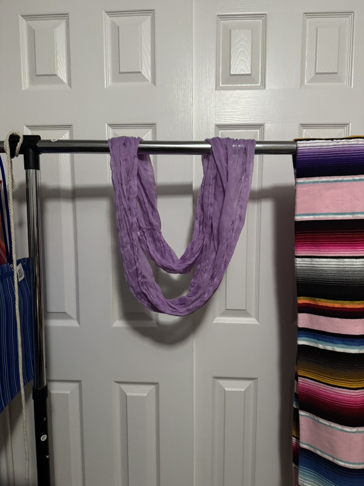 Lightweight Lavender Infinity Loop Scarf - image 1