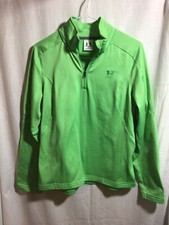 Under Armour Women  s Medium Green Running Jacket 1/4 Zip Activewear