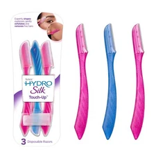 Schick Hydro Silk Touch-Up Dermaplaning Tool, 3 Count | Eyebrow Razor, Face R...