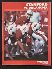 1983 Oklahoma Sooners at Stanford Cardinal Football Program Marcus Dupree