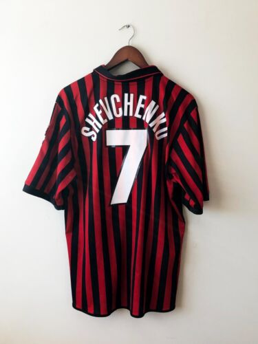 Original AC Milan 1999/2000 Centenary Home Shirt – Shevchenko 7 – Adidas – Large - Picture 1 of 10