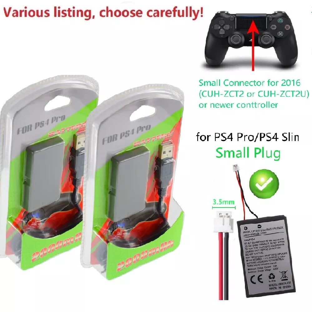 Battery pack For Sony Playstation 4 PS4 Pro Slim DualShock