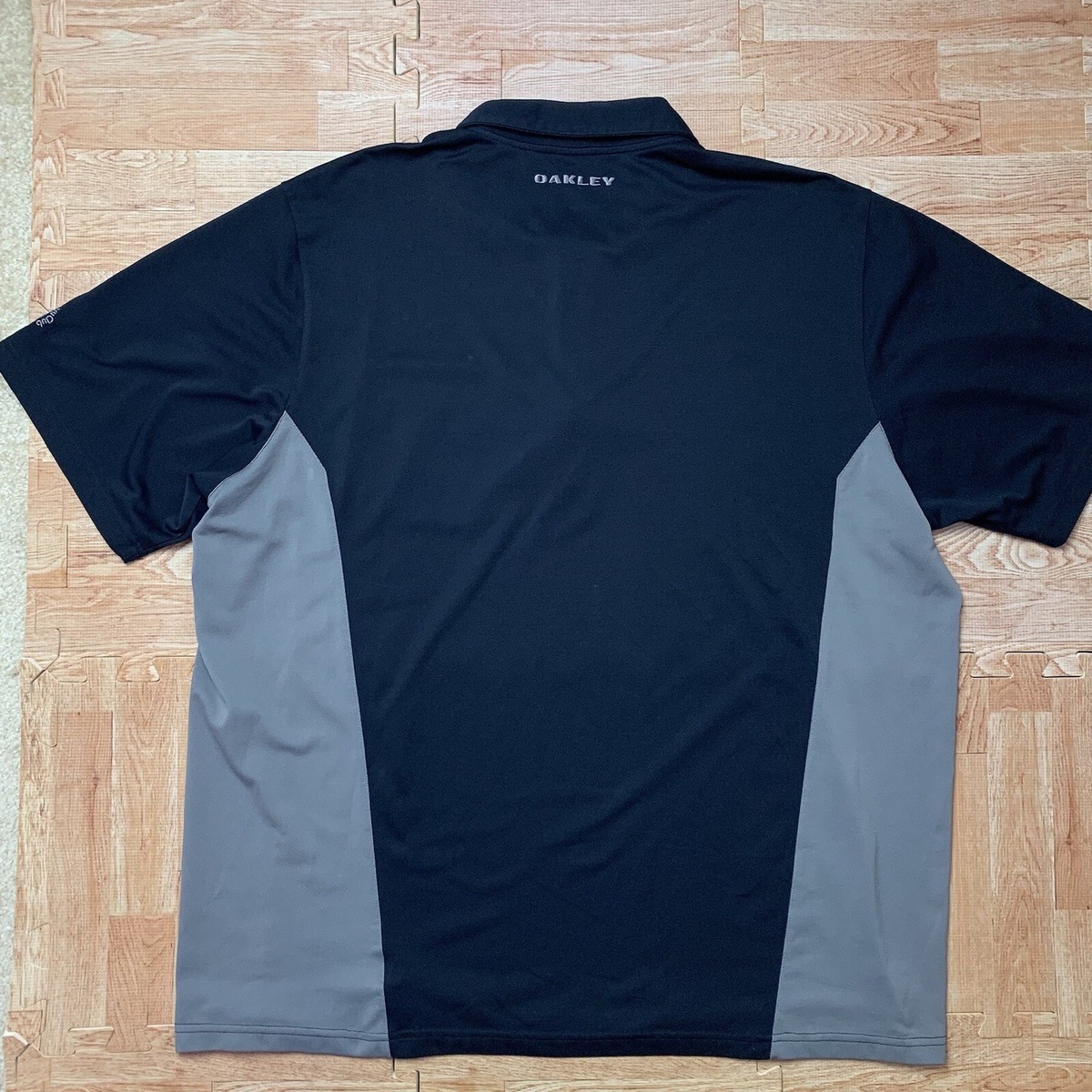 VTG Oakley Software Logo 1/2 Zip Polo Black Mens XXL Waialae VTG Oakley Software Logo 1/2 Zip Polo Black Mens XXL Waialae
