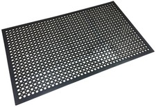 CATERING/ COMMERCIAL / KITCHEN LARGE BLACK ANTI-SLIP FLOOR MAT 5FT X 3FT
