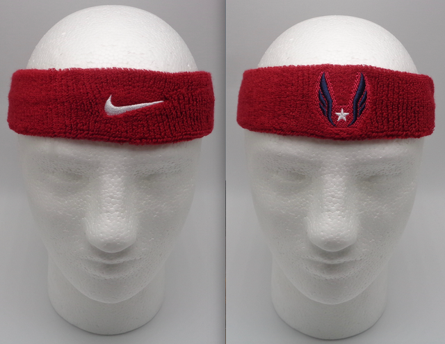 nike headband red white blue