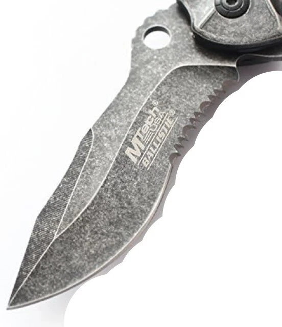 Knife MTECH 8.50" Overall Spring Assisted knife Stonewashed Liner lock MT-A888SW - Image 3 of 4