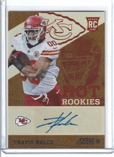 2013 PANINI SCORE TRAVIS KELCE #43 HOT ROOKIES SHOWCASE AUTO 20/25 RC SSP