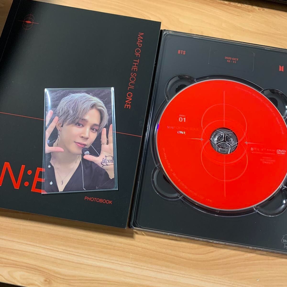 BTS MAP OF THE SOUL  ON：E   DVD ジミン 抜けなし BTS MAP OF THE SOUL ON:E DVD SET Jimin Photocard CD+