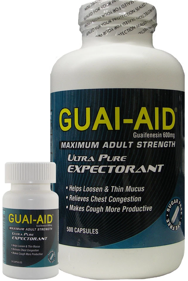 400 GUAI-AID 400mg, Mucus Relief Guaifenesin, Dye-Free  Fast Acting Caplets  - Image 3 of 3