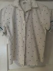 Girl Scouts Short Sleeve Button Up Collared Shirt 12 Vintage 90’s Green & White — photo 3
