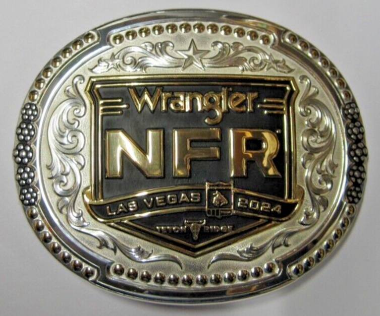 National Finals Rodeo 2024 Montana Silversmiths NFR Buckle