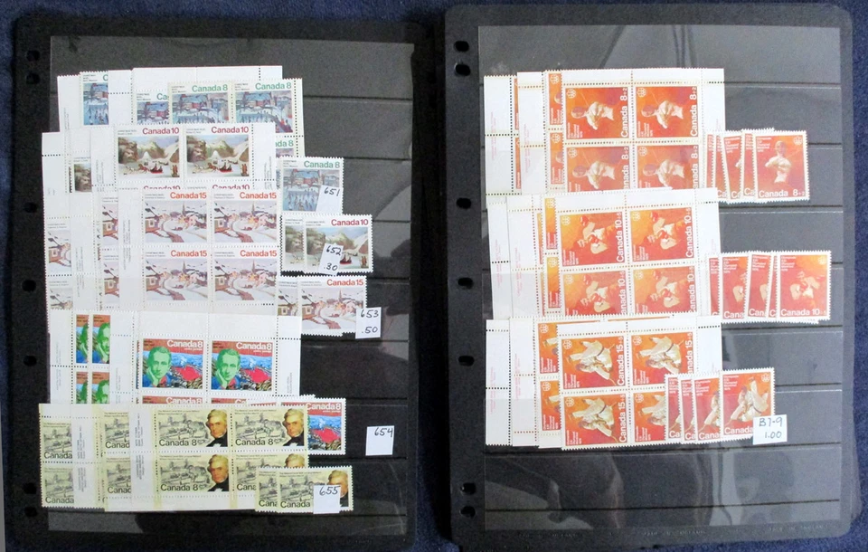 Canada Dealer Lot CVC$10000 War Tax Back-of-Book Inscription Blocks S/S M/S - Image 4 of 4