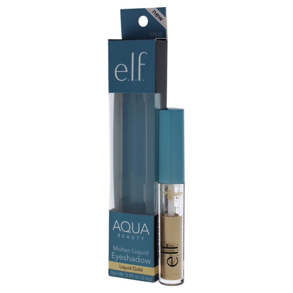 Elf Aqua Beauty Molten Liquid Eyeshadow 57032 Liquid Gold, 0.09 Ounce (Pack of 1 - Image 4 of 4