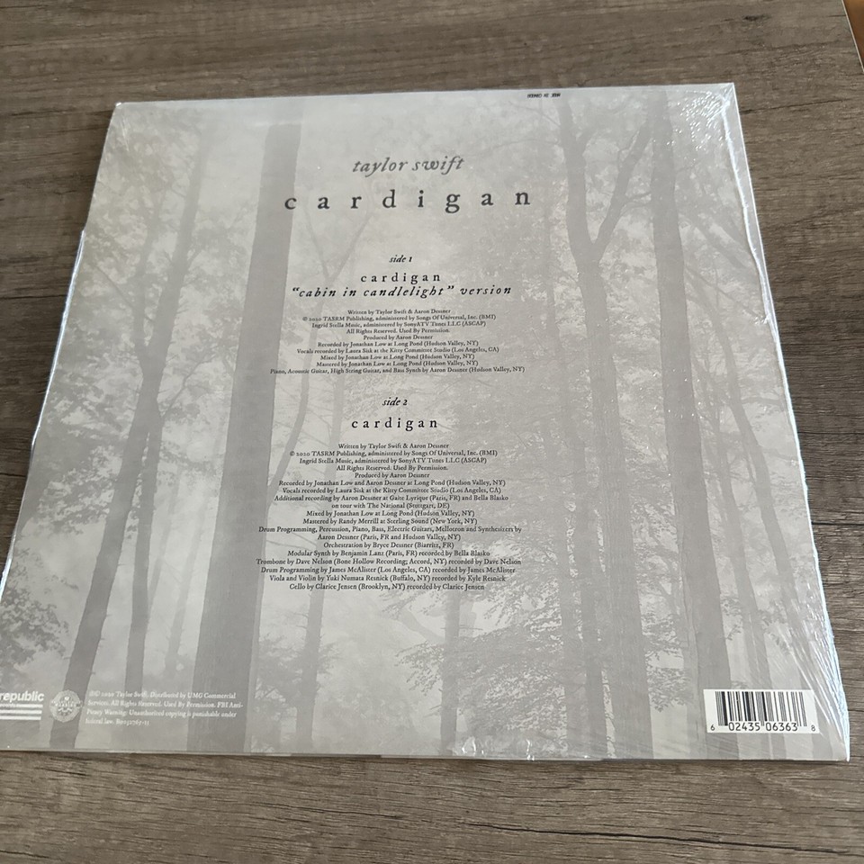Taylor Swift Cardigan Cabin in Candlelight Version 12 Inch Vinyl LP NEW SEALED 602435063638 eBay