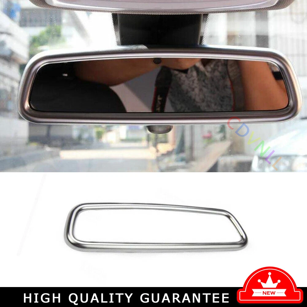 Interior Console Rearview Mirror Cover For BMW 3 4 Series 2013-2019 Matte Silver