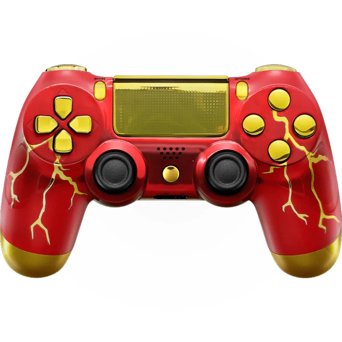 Custom red ps4 controller sale