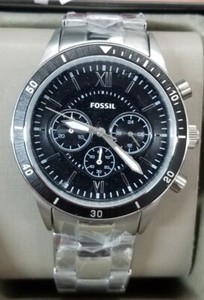 Fossil BQ2226 Flynn Sport Black Dial Stainless Steel Chronograph Men's  Watch 796483331747 | eBay