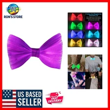 Comfortable 7-Colors Glow Bowtie with USB Rechargeable Battery - Fun Fashion