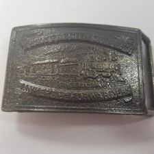 Vintage WELLS FARGO  CO Railroad Belt Buckle BANKERS AND FORWARDERS