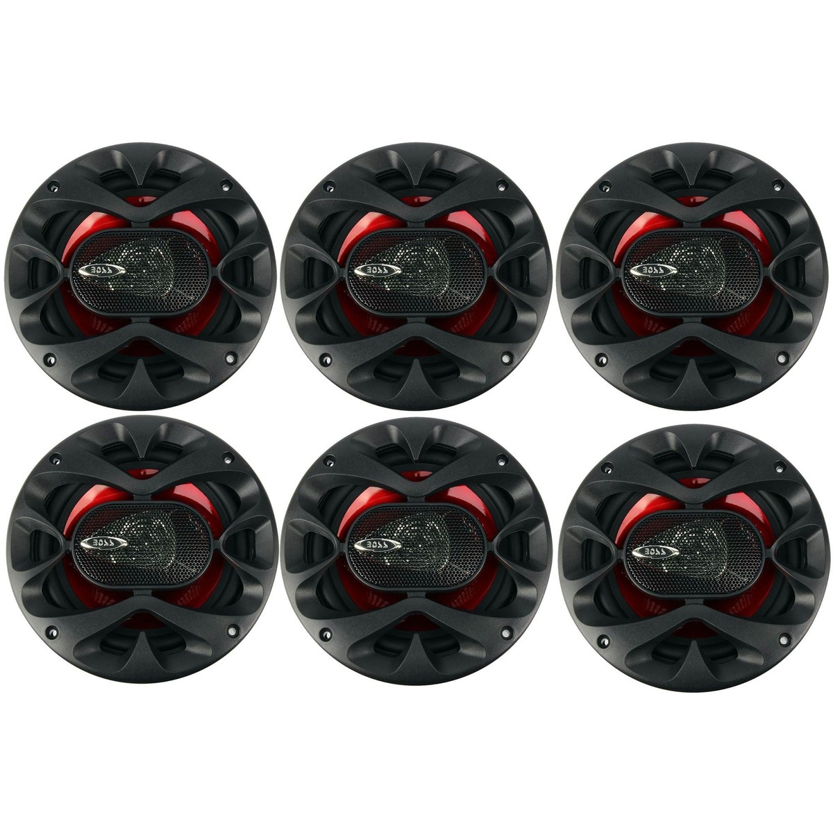Boss Inch 300 Watt 3-Way Car Coaxial Audio Stereo Speakers