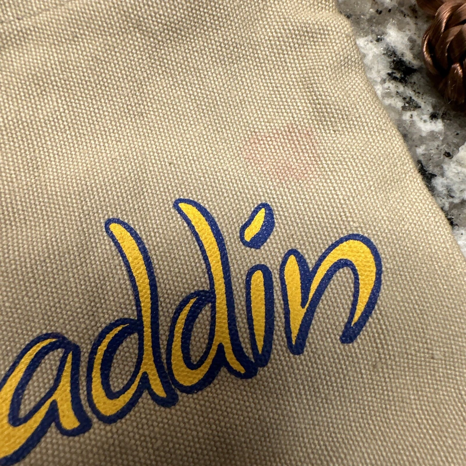 Винтажная сумка Disney Aladdin 1992 Mattel Raja Apu Genie с (4) монетами - сундук - Изображение 2 из 4