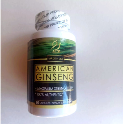 American Ginseng - 100% Authentic 10 Year Old Ginseng, 500Mg 60caps Made in USA