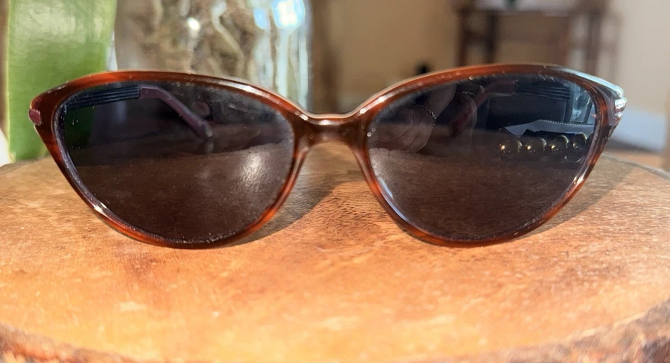 Gafas de sol Lulu Guiness semi ojo de gato monturas de tortuga diseñador verano preppy Foto 2 de 4