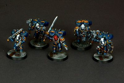 Warhammer 40K 5 Space Marine Assault Squad Commission Lvl 3 Made to order