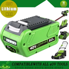 40V 8.0Ah For Greenworks G-MAX 40 Volt Lithium Battery 29472 29462 29252 20202