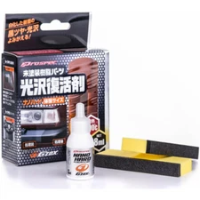 Soft99 Nano Hard Plastic Coat Restoration Kit G'Zox Refresh Polish Headlight