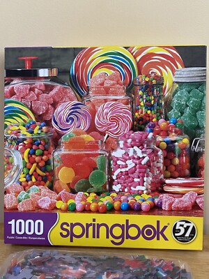 Springbok 1000 Piece Jigsaw Food Puzzle COMPLETE 24x30 Candy Galore | eBay