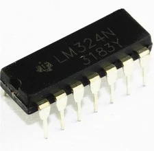 100PCS IC LM324N LM324 DIP14 TI Low Power Quad Op-Amp NEW