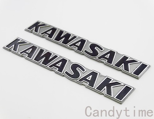 Motorcycle Black 3D Metal Gas Fuel Tank Badge Emblem Decal Sticker For Kawasaki - Bild 3 von 7