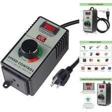 15A Variable Speed Controller 120V AC Motor Fan Router Drill Voltage Regulator