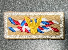 UNOFFICIAL Distinguished Eagle Scout Square Knot award gold eagle device NESA LF